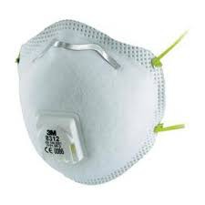 Een mondkapje. deze gebruik je als je in een stoffig terrein moet werken.